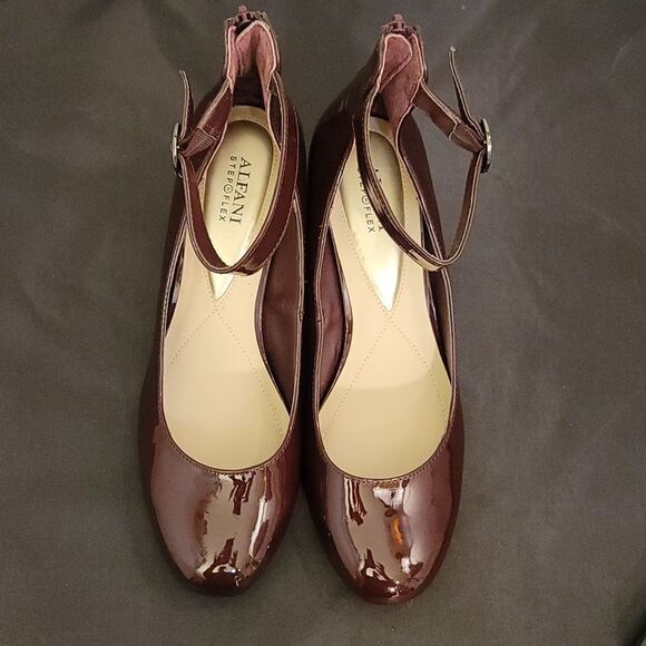 ALAFANI STEP&FLEX ANKLE WOMENS HEELS Cabernet Sauvignon Red Patent Leather  - Picture 2 of 15
